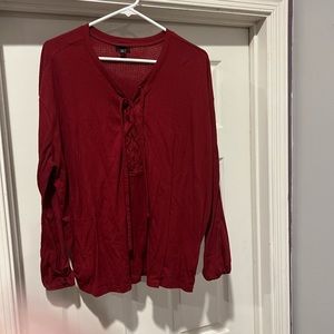 Torrid size 2 tie up blouse